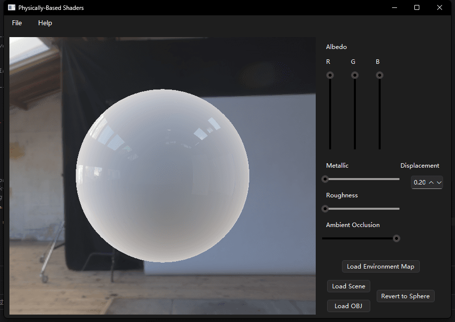 A larger SDF sphere showing a subsurface lighting response