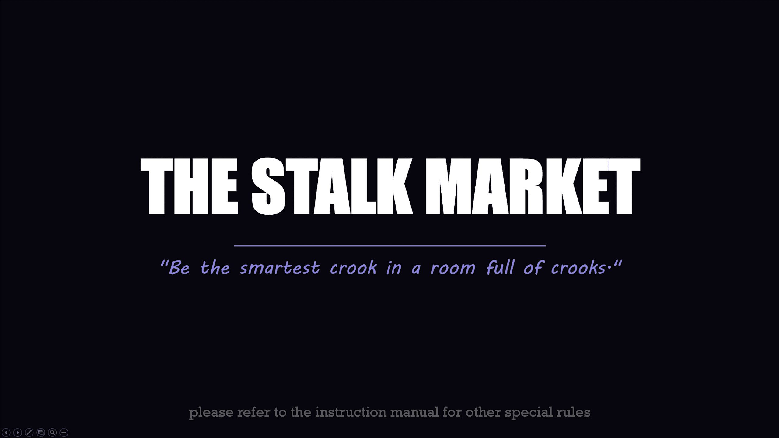The Stalk Market — Physical Tabletop Game Design